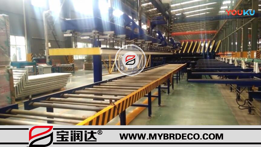 【玻璃絲棉夾芯板】75mm厚玻璃絲棉墻面板生產(chǎn)實拍